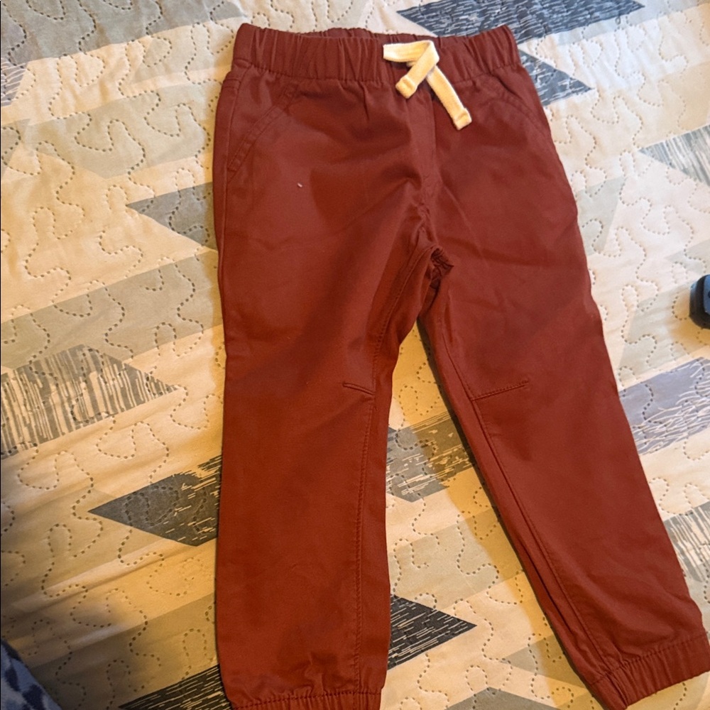 Kids Rust Pants with Elastic Waist